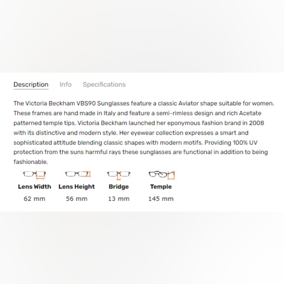 Victoria Beckham AVIATOR SUNGLASSES lightweight - Picture 4 of 14